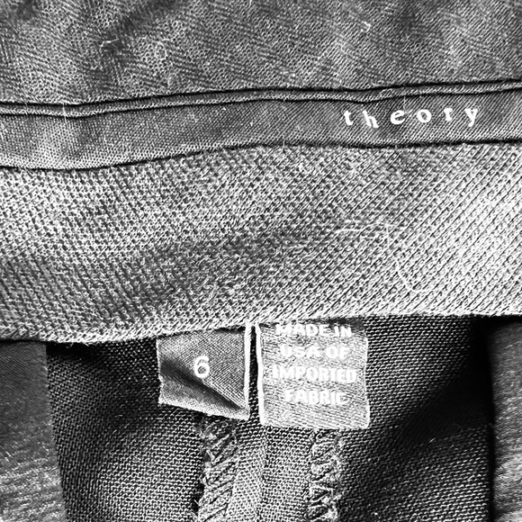 Theory Black Pant Size 6 - Picture 5 of 5